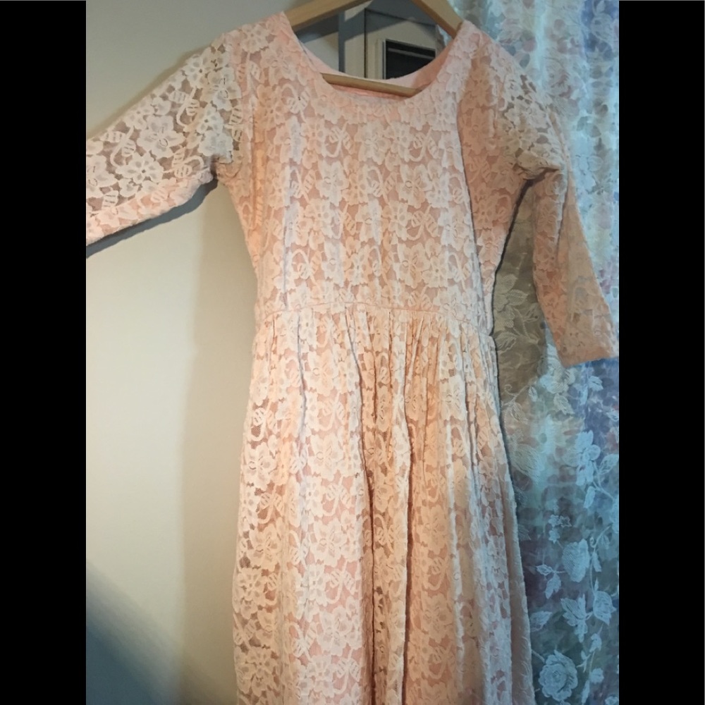 Baby pink dress